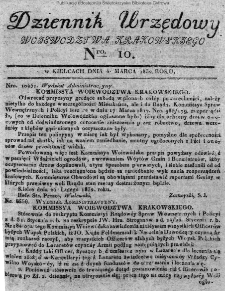Dziennik Urzędowy Województwa Krakowskiego 1832, nr 10