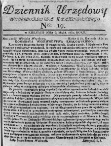 Dziennik Urzędowy Województwa Krakowskiego 1832, nr 19