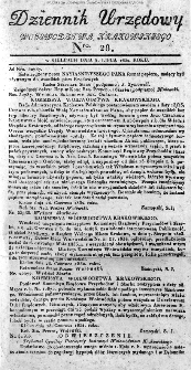 Dziennik Urzędowy Województwa Krakowskiego 1832, nr 28