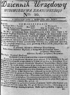 Dziennik Urzędowy Województwa Krakowskiego 1832, nr 36