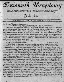 Dziennik Urzędowy Województwa Krakowskiego 1832, nr 51