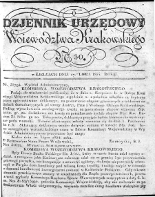 Dziennik Rządowy Województwa Krakowskiego 1834, nr 30