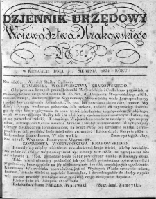 Dziennik Rządowy Województwa Krakowskiego 1834, nr 35