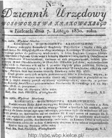 Dziennik Rządowy Województwa Krakowskiego 1830, nr 6