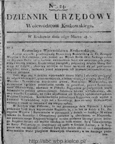 Dziennik Rządowy Województwa Krakowskiego 1816, nr 24