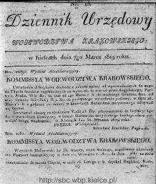 Dziennik Rządowy Województwa Krakowskiego 1819, nr 10