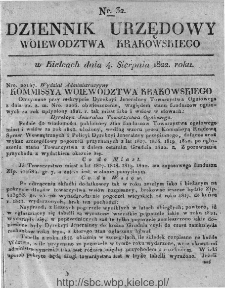 Dziennik Rządowy Województwa Krakowskiego 1822, nr 32