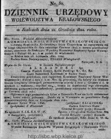 Dziennik Rządowy Województwa Krakowskiego 1822, nr 52