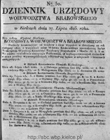 Dziennik Rządowy Województwa Krakowskiego 1823, nr 30