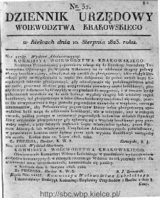 Dziennik Rządowy Województwa Krakowskiego 1823, nr 32