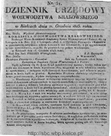 Dziennik Rządowy Województwa Krakowskiego 1823, nr 51