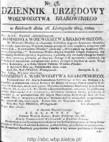 Dziennik Rządowy Województwa Krakowskiego 1824, nr 48