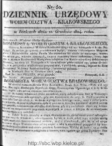 Dziennik Rządowy Województwa Krakowskiego 1824, nr 50