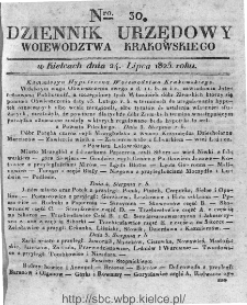 Dziennik Rządowy Województwa Krakowskiego 1825, nr 30