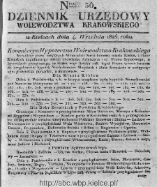 Dziennik Rządowy Województwa Krakowskiego 1825, nr 36