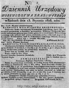 Dziennik Urzędowy Województwa Krakowskiego 1828, nr 2