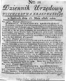 Dziennik Urzędowy Województwa Krakowskiego 1828, nr 21