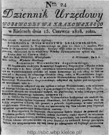 Dziennik Urzędowy Województwa Krakowskiego 1828, nr 24