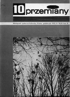 Przemiany : miesięcznik społeczno-kulturalny, 1972, R.3, październik