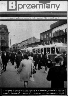 Przemiany : miesięcznik społeczno-kulturalny, 1974, R.5,sierpień