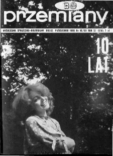 Przemiany : miesięcznik społeczno-kulturalny, 1980, R.11,październik