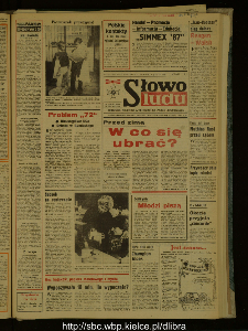 Słowo Ludu : dziennik Polskiej Zjednoczonej Partii Robotniczej, 1987 R.XXXVIII, nr 205