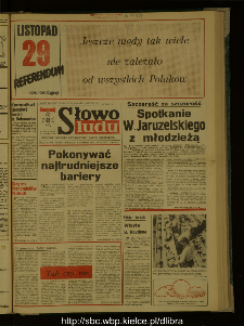 Słowo Ludu : dziennik Polskiej Zjednoczonej Partii Robotniczej, 1987 R.XXXVIII, nr 279