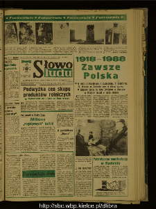 Słowo Ludu : dziennik Polskiej Zjednoczonej Partii Robotniczej, 1988 R.XXXIX, nr 263