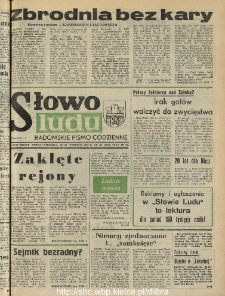 Słowo Ludu : dziennik Polskiej Zjednoczonej Partii Robotniczej, 1990 R.XLI, nr 221 (radomskie pismo codzienne)