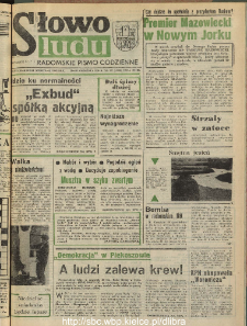 Słowo Ludu : dziennik Polskiej Zjednoczonej Partii Robotniczej, 1990 R.XLI, nr 227 (radomskie pismo codzienne)