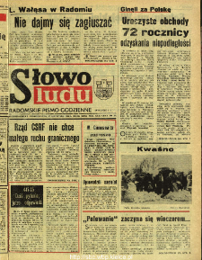 Słowo Ludu : dziennik Polskiej Zjednoczonej Partii Robotniczej, 1990 R.XLI, nr 263 (radomskie pismo codzienne)