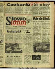 Słowo Ludu : dziennik Polskiej Zjednoczonej Partii Robotniczej, 1991 R.XLII, nr 13