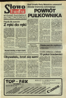 Słowo Ludu,1992 R.XLIII, nr 18 (wydanie radomskie)
