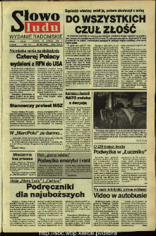Słowo Ludu,1992 R.XLIII, nr 198 (wydanie radomskie)