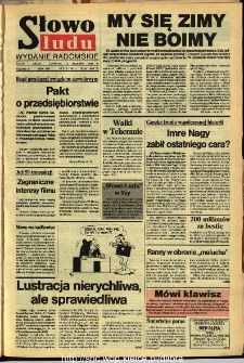 Słowo Ludu,1992 R.XLIII, nr 212 (wydanie radomskie)