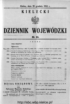 Kielecki Dziennik Wojewódzki 1934, nr 31