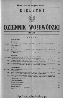Kielecki Dziennik Wojewódzki 1935, nr 28