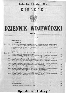 Kielecki Dziennik Wojewódzki 1937, nr 9