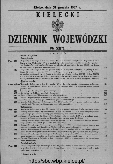 Kielecki Dziennik Wojewódzki 1937, nr 28