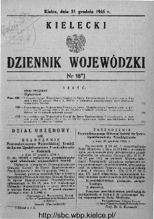 Kielecki Dziennik Wojewódzki 1946, nr 18