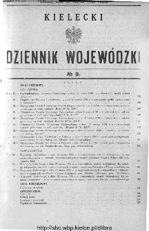 Kielecki Dziennik Wojewódzki 1930, nr 8