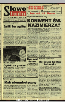 Słowo Ludu 1995, XLV, nr 170 (radomskie)