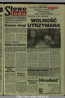 Słowo Ludu 1995, XLV, nr 188 (radomskie)