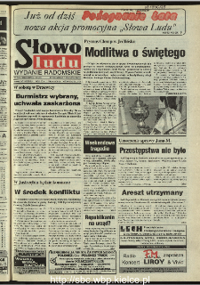 Słowo Ludu 1995, XLV, nr 210 (radomskie)