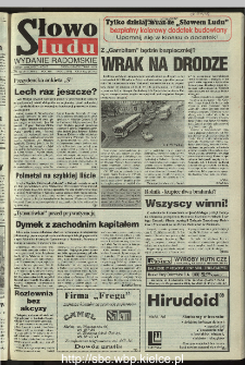 Słowo Ludu 1995, XLV, nr 242 (radomskie)