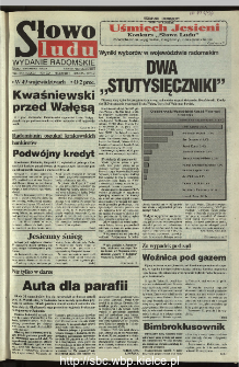Słowo Ludu 1995, XLV, nr 258 (radomskie)