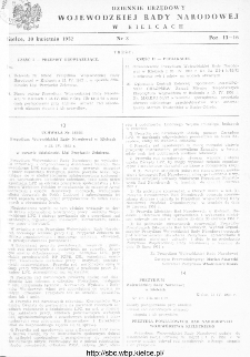 Dziennik Urzędowy Wojewódzkiej Rady Narodowej w Kielcach 1952, nr 3