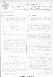 Dziennik Urzędowy Wojewódzkiej Rady Narodowej w Kielcach 1954, nr 6