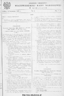 Dziennik Urzędowy Wojewódzkiej Rady Narodowej w Kielcach 1955, nr 4