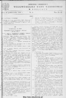 Dziennik Urzędowy Wojewódzkiej Rady Narodowej w Kielcach 1955, nr 11
